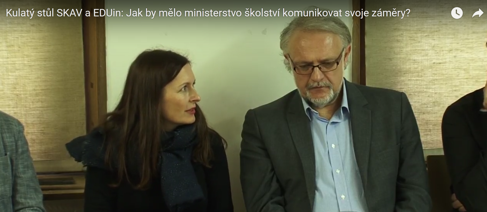 Videozáznam kulatého stolu SKAV a EDUin: Jak by mělo ministerstvo školství komunikovat svoje záměry?