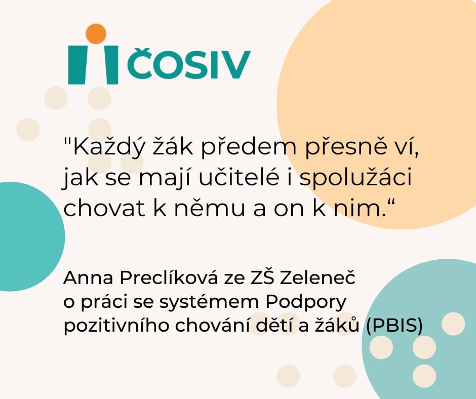 O Podpoře pozitivního chování dětí a žáků (PBIS) píše Deník.cz