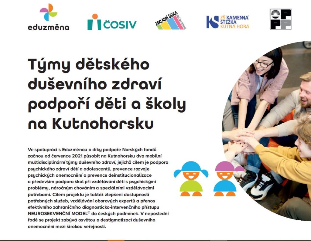 Týmy dětského duševního zdraví podpoří děti a školy na Kutnohorsku
