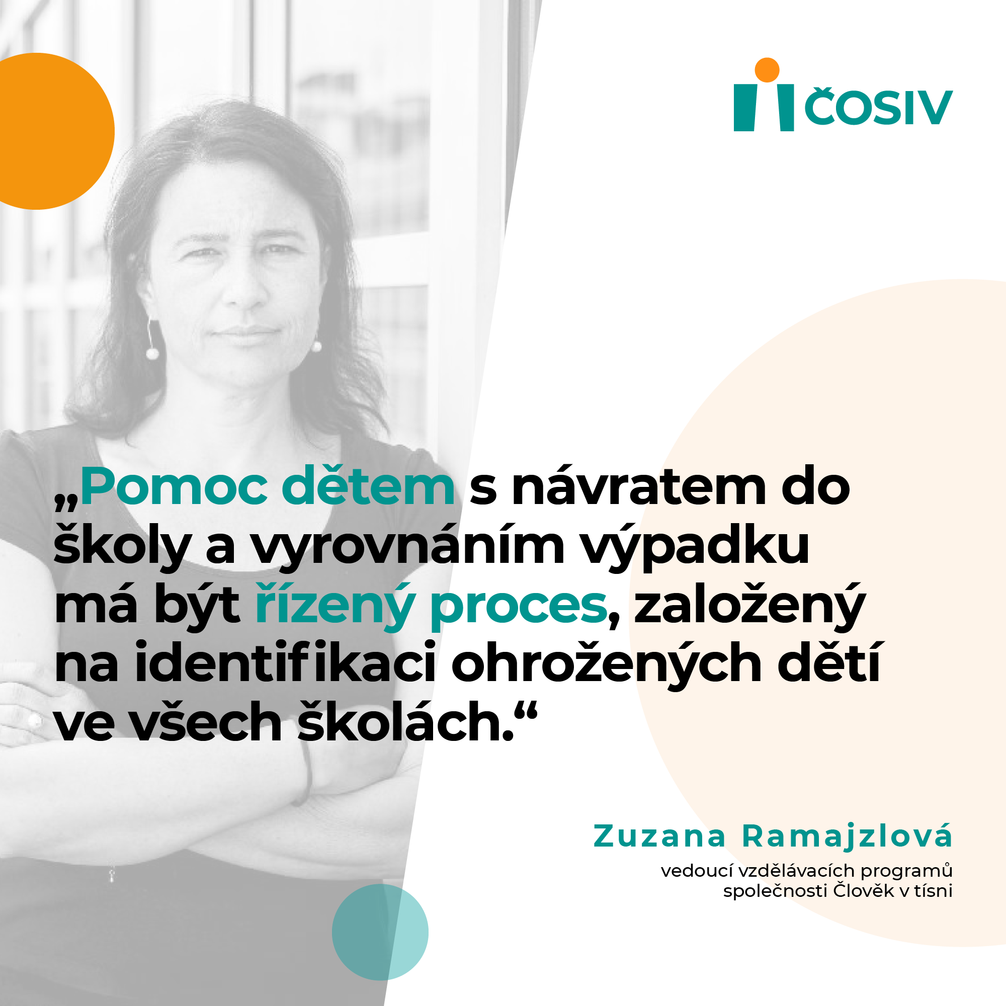 Odborníci ke Kompenzačnímu plánu ČOSIV: Podpora dětí v učení i jejich duševního zdraví musí být prioritou