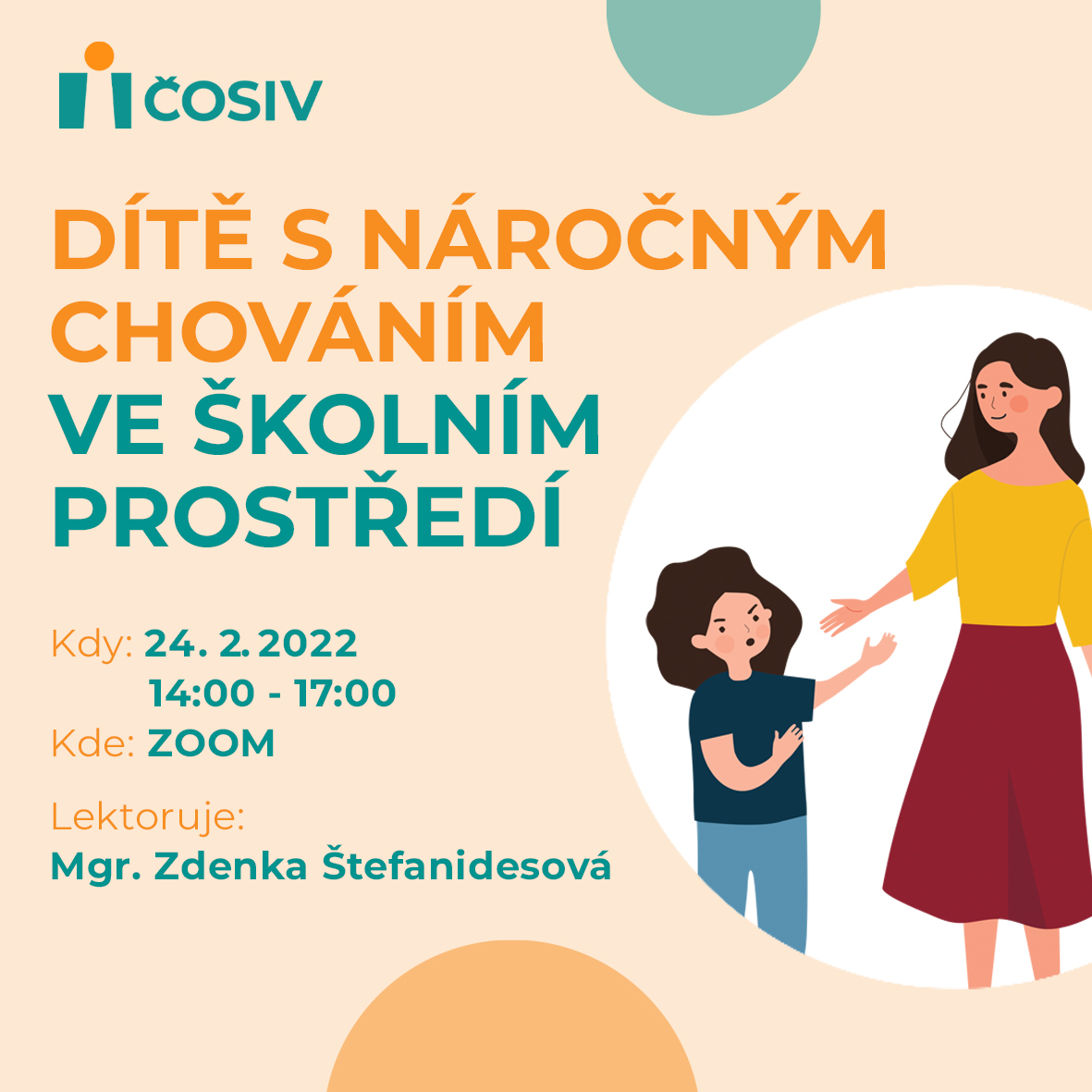 Webinář: Dítě s náročným chováním ve školním prostředí