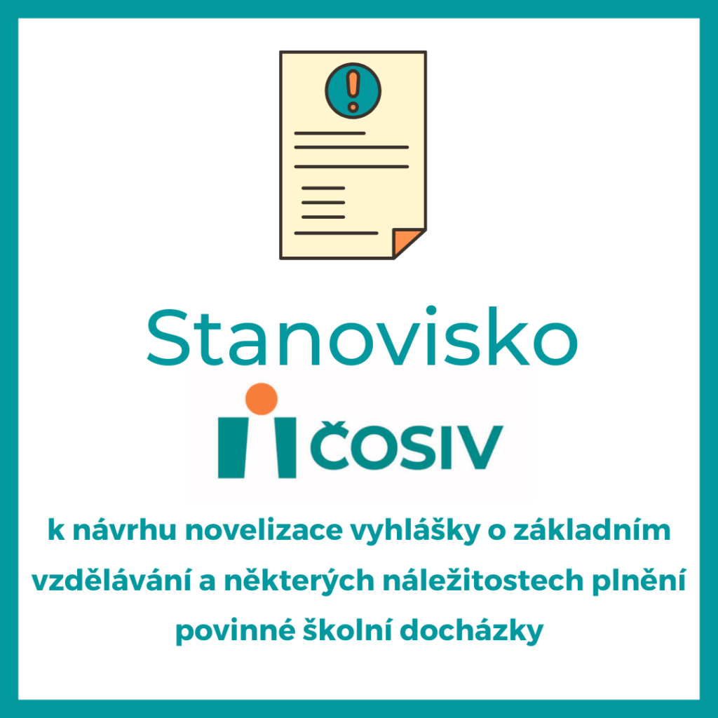 Stanovisko ČOSIV k návrhu novelizace vyhlášky o základním vzdělávání